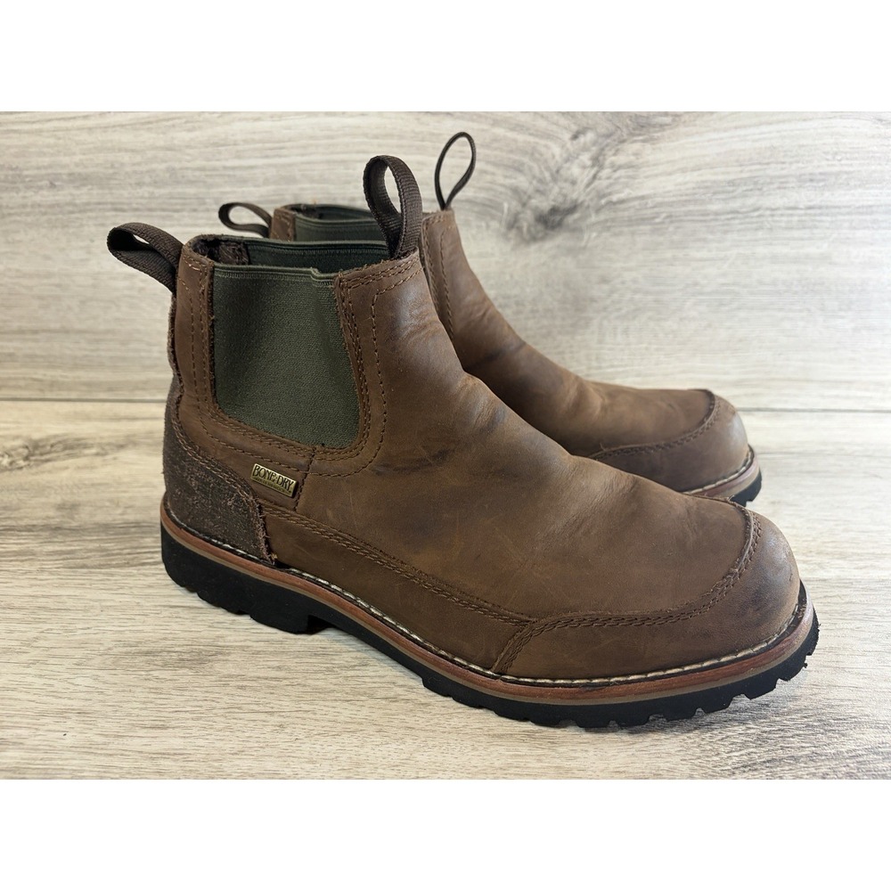 Men's Redhead 61 Romeo Leather Brown Ankle Boots Size 8M Bone Dry Chukka